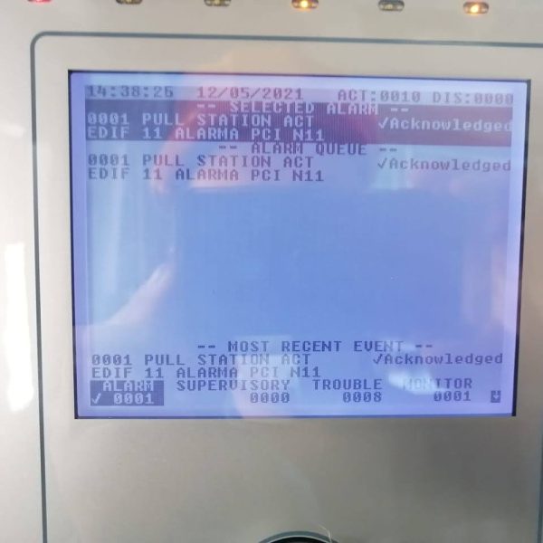 Pruebas del sistema de detección